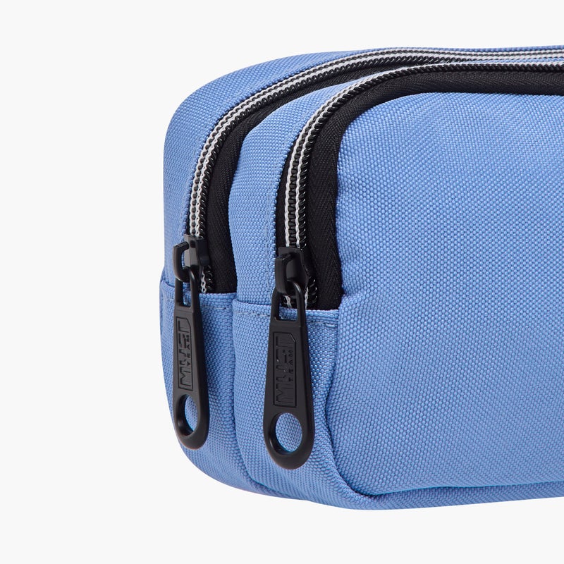 Must Pencil Case-Sustainable-2 Cmprt-1.10L (Rpet Pu) Blue \ 20X6X9 - Image 5